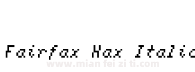 Fairfax Hax Italic下载