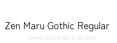 Zen Maru Gothic Regular