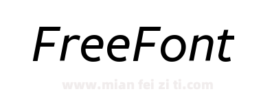 FreightSans Pro Medium Italic