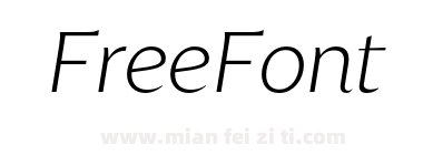 FH Ampersand Text Test Thin Italic下载