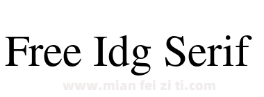 Free Idg Serif下载