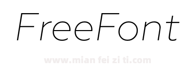 Geoform Extra Light Italic下载