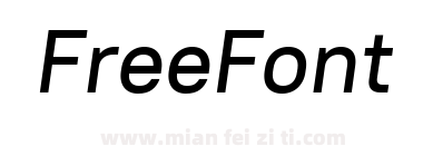 Retni Sans Medium Italic下载