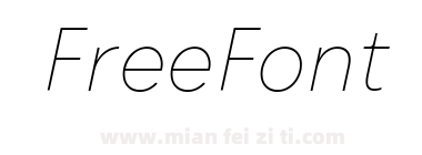 Chesna Grotesk Thin Italic下载