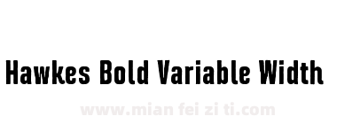 Hawkes Bold Variable Width下载