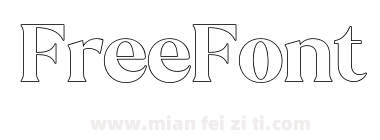 Stiepa Serif Outline Regular下载