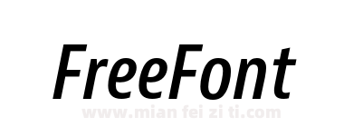 Bernina Sans Condensed Semibold Italic下载