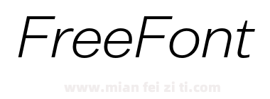 Mint Grotesk Trial Light Italic下载