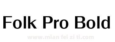 Folk Pro Bold下载