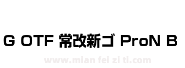 G OTF 常改新ゴ ProN B下载