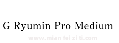G Ryumin Pro Medium下载