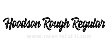 Hoodson Rough Regular下载