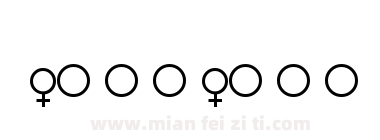 Female and Male Symbols下载