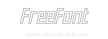 Neuborn Medium Italic Hollow下载