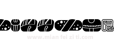 mayan glyphs fill Regular下载