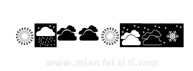 Weather Font下载