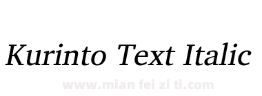 Kurinto Text Italic下载