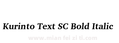 Kurinto Text SC Bold Italic下载