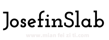 Josefin Slab Bold下载