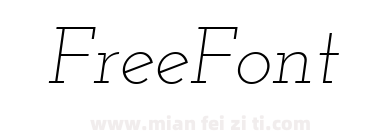 Josefin Slab Light Italic下载