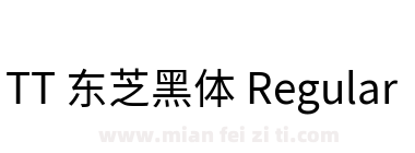 TT 东芝黑体 Regular下载