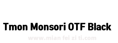 Tmon Monsori OTF Black下载