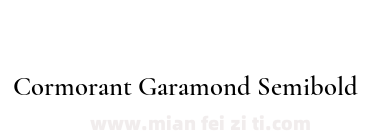 Cormorant Garamond Semibold下载