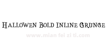Hallowen Bold Inline Grunge下载