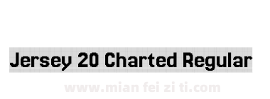 Jersey 20 Charted Regular下载