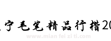 段宁毛笔精品行楷2018版下载