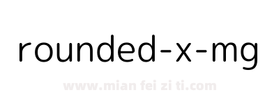 rounded x mgenplus 1p regular下载