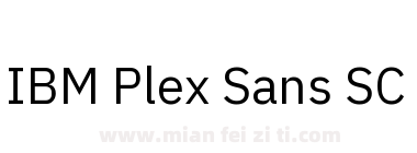 IBM Plex Sans SC下载