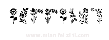 HFF Floral Stencil