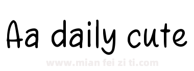 Aa daily cute下载