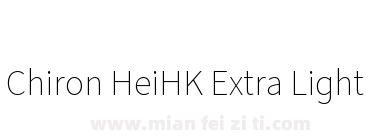 Chiron HeiHK Extra Light下载