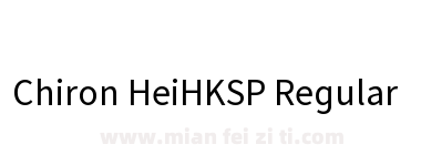 Chiron HeiHKSP Regular下载