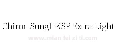 Chiron SungHKSP Extra Light下载