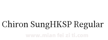 Chiron SungHKSP Regular下载