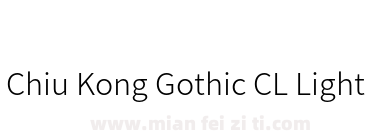 Chiu Kong Gothic CL Light