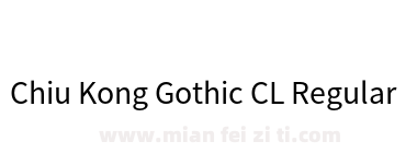 Chiu Kong Gothic CL Regular