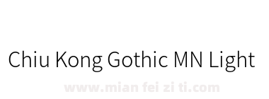 Chiu Kong Gothic MN Light
