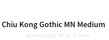 Chiu Kong Gothic MN Medium下载