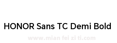 HONOR Sans TC Demi Bold下载