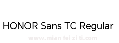 HONOR Sans TC Regular下载