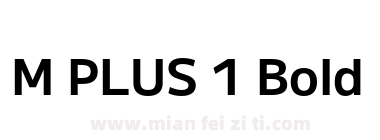 M PLUS 1 Bold下载