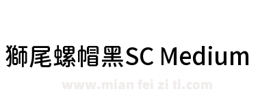 獅尾螺帽黑SC Medium下载