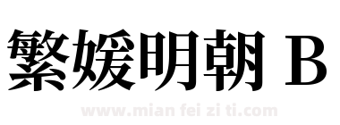 繁媛明朝 B下载