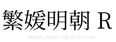 繁媛明朝 R下载
