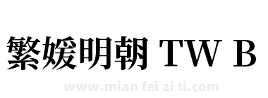 繁媛明朝 TW B下载