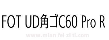 FOT UD角ゴC60 Pro R下载